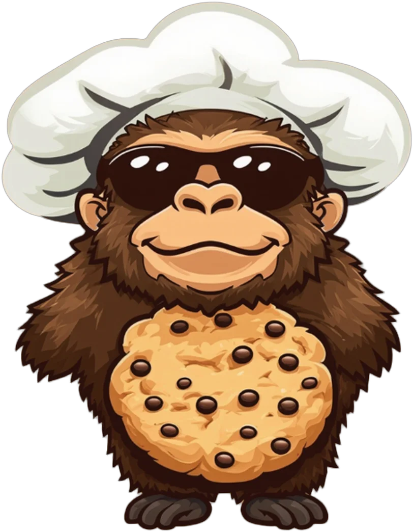 Chewy in a chef hat